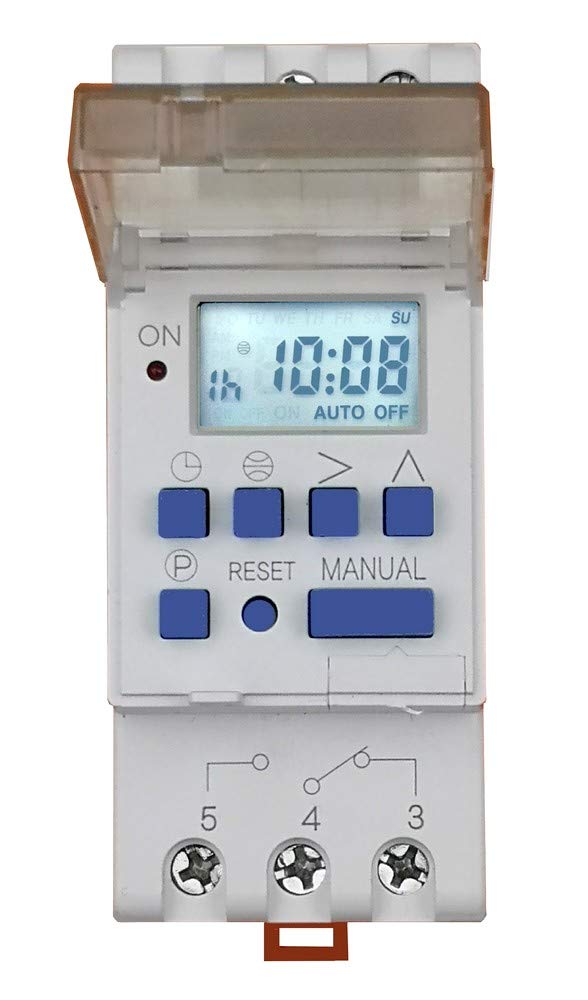DIW -ASTRO1 Astrotimer AHD16T-U Astronomical Digital Timer 8 Day/Week Programmes, Astro Function "Night", 1 Change, Summer/Winter Time Conversion, Data Stick Connection