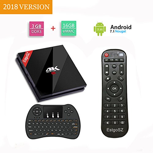 EstgoSZ-Android-71Nougat-OS-TV-Box-3GB16GB-Android-Set-Top-Box-with-Wireless-Keyboard-Amlogic-S912-Octa-Core-64Bits-Mini-PC-4K-HD-VideoMovie-Player-Support-Dual-Wifi-BT-411000M-LAN