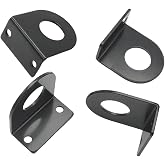 Lyhiku 3/4" Marker Light Bracket Powder Coated Fits RV Trailer(4pcs) | Marker Light Bracket Fits RV Trailer Light Bracket Round Light