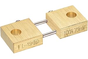 uxcell Shunt Resistor 100A 75mV for DC Current Ammeter Analog Panel Meter External FL-19 Shunt Divider