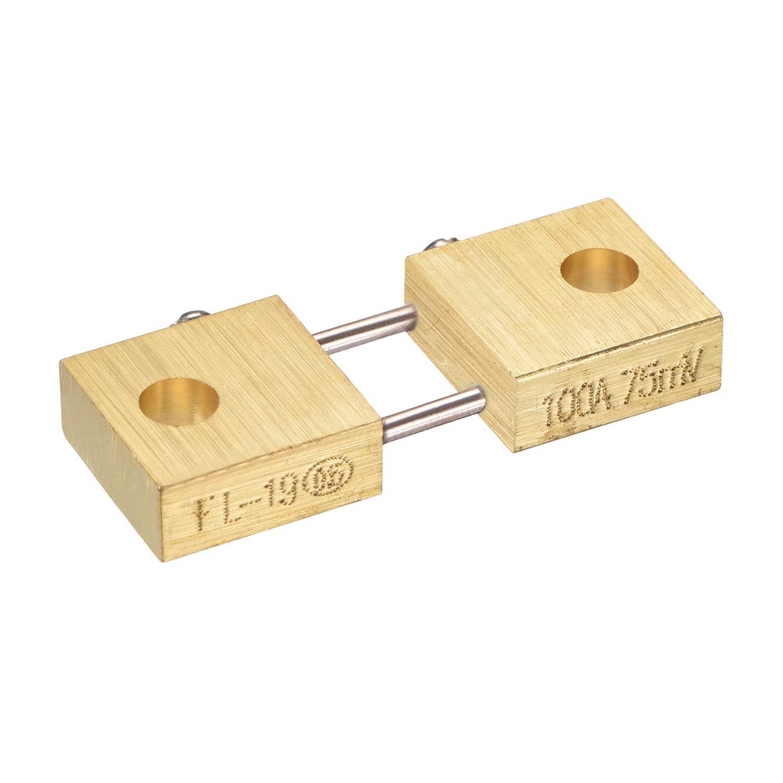 Photo 1 of uxcell Shunt Resistor 100A 75mV for DC Current Ammeter Analog Panel Meter External FL-19 Shunt Divider