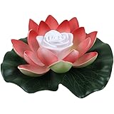 LEDロータスライト蓮 仏壇 飾りライト 仏花 蓮花 LED 造花 仏具 ロータス ポータブルロータスランプ お祝い用品 景観 祝福 願いのランプ 湖 グラデーションライト ガーデン用品 Ammbous