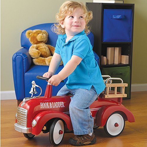 Steel Fire Truck Ride-On Car
