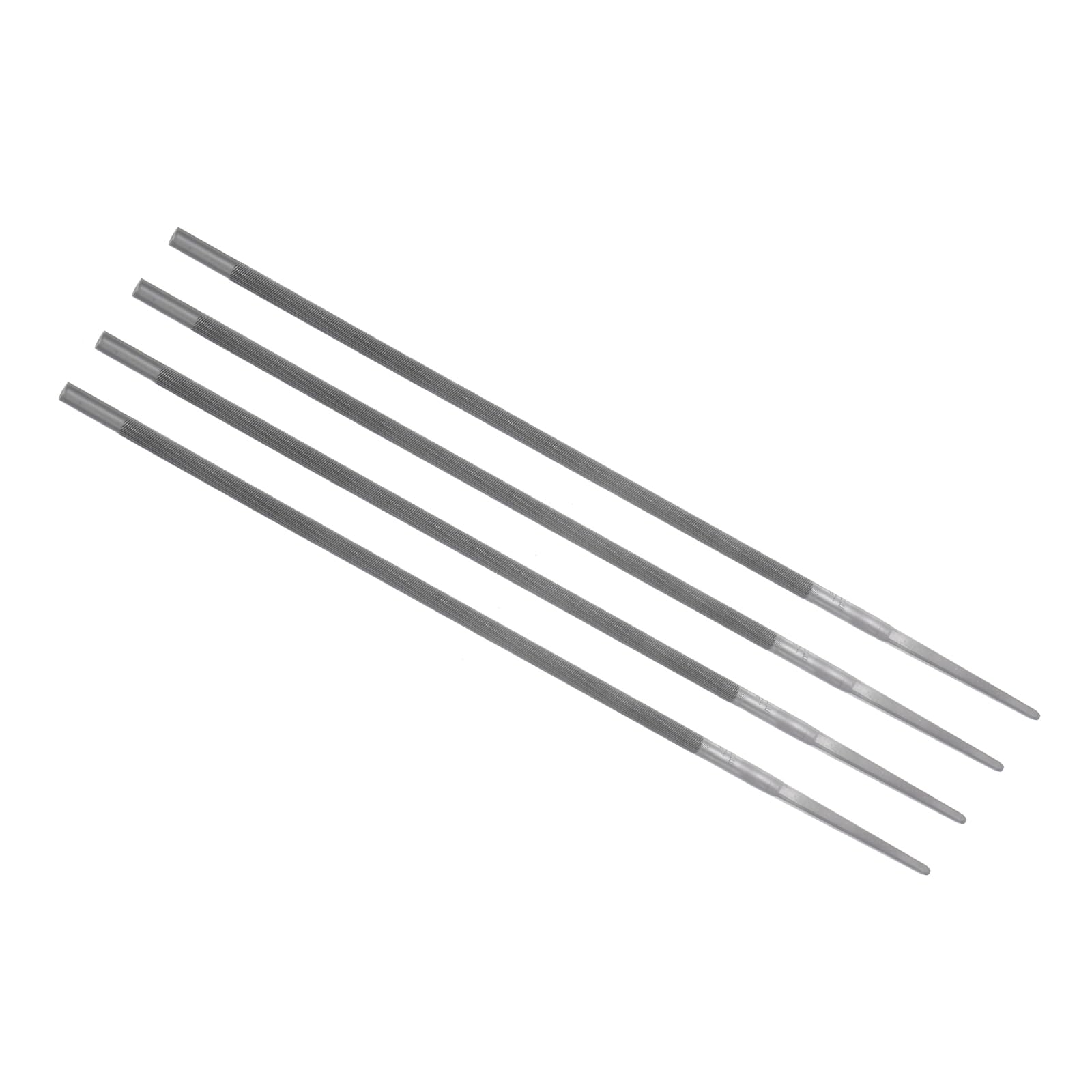 CoCud Chainsaw File, 13/64" File Teeth 9.65" Total Length, High Carbon Steel Double Cut Sharpener - (Applications: for Object Repair), 4-Pieces