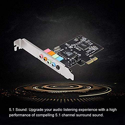 5.1 Internal Sound Card for PC Windows 10 with Low Profile Bracket