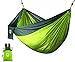 Utopia Home Supreme Nylon Hammock- Supports Up to Two People or 400 LBS - Porch, Backyard, Indoor, Camping - Durable, Ultralight Material - Includes Hanging Straps (Green)