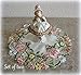 Galleria di Giovanni Embroidered Pink Rose Doilies Set of 2 Round Scarf Lace