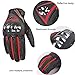 Scoyco Motorcycle Gloves Touchscreen with Hard Knuckle BMX ATV MTB Motocross Riding Driving Cycling Biker Moto Racing Gloves for Men & Women