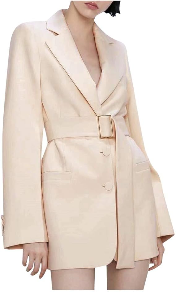 Amazon Co Jp Cookinty レディース コート ジャケット ロング サッシ スーツ Vネック 長袖 秋冬 冬 おしゃれ アウター 大きめサイズ カジュアル 体型カバー ゆったり オーバーサイズ 普段着 人気 アウトドア 暖かい カーディガン トレンチ 通勤 フォーマル 服