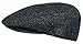 Epoch Men's Classic Newsboy Cap, Flat Ivy Hat, Snap Brim Herringbone Tweed Cap (X-Large, 1935-Charcoal)