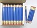 Half Pencils with Eraser - Golf, Classroom, Pew, Short, Mini, Non Toxic - Hexagon, Sharpened, #2 Pencil, Color - Blue, Box of 72 (half gross) Blue Golf Pocket Pencils ™