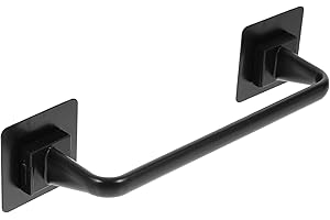 NULYLU Towel Rack 12 Inch Plastic Wall Mount Bathroom Organizer for Dish Cloth and Kitchen Storage