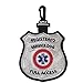 Registered Service Dog ID Patch Tag - Clips to Vest, Harness, Collar, Leash, or Carrier - Includes 5 Law Handout Cards