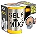 OliaDesign Self Stirring Coffee Mug Electric Stir Stainless Steel Automatic Self Mixing Cup