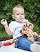 BabyHuggle Giraffe Pacifier - Stuffed Animal Binky, Soft Plush Toy with Detachable Silicone Baby Dummy, Paci Clip Leash & Squeaky Sound