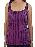 YogaColors Emoticon Ladies Tie Dye Cotton Tank Top