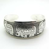 JETTINGBUY Totem Bangle Tibetan silver, Style 2