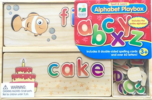 The Suitable Learning Journey International SPELL & LEARN ALPHABET PLAY BOX CHILDREN AGED 3 YEARS AND UP, High Quality Educational Puzzle. Features Full Color Illustrations.