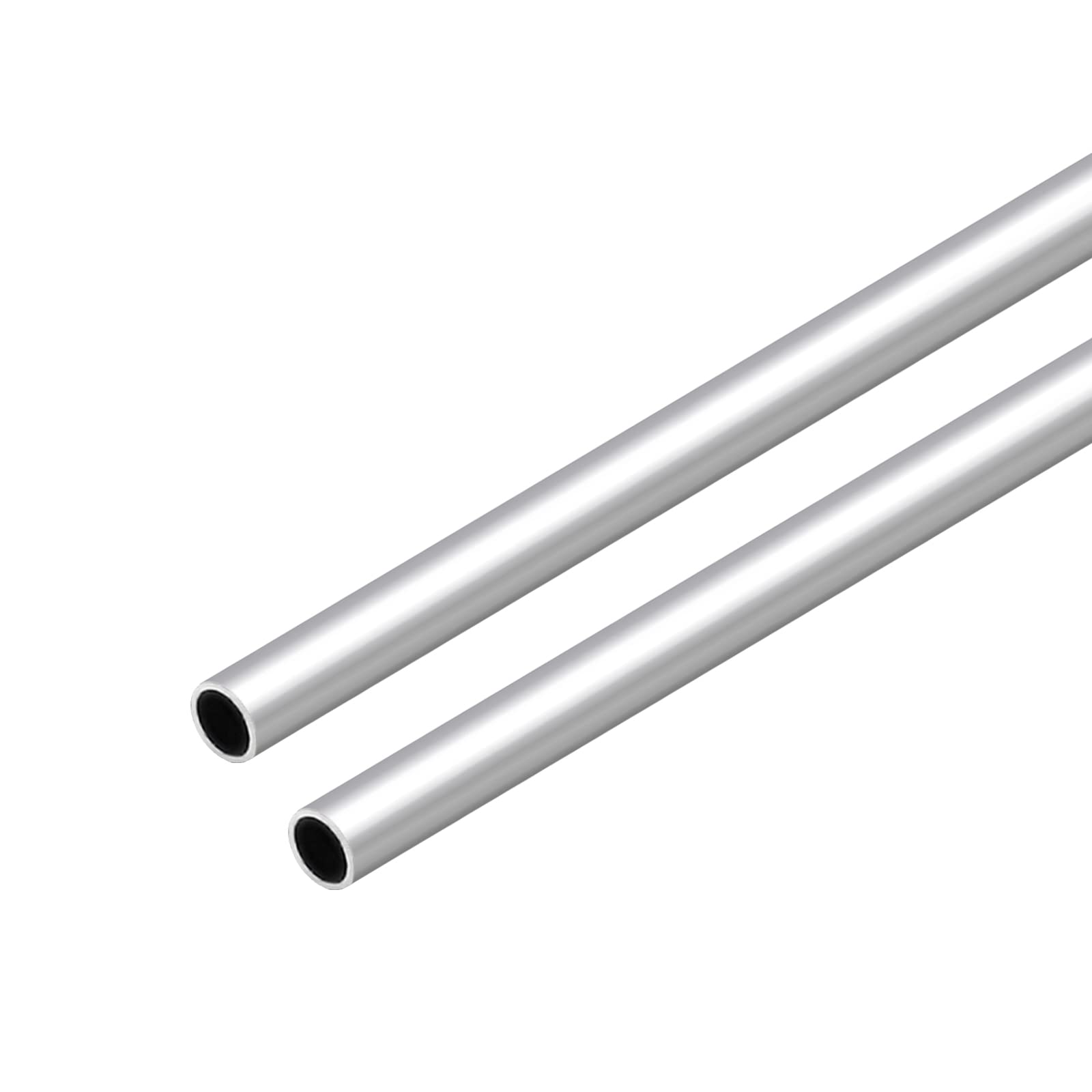 VictorsHome 6063 Aluminum Round Tube, 12mm OD 1mm Wall Thickness 300mm Length Metal Seamless Straight Tubing for DIY Crafts Model 2pcs