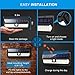 AMIR Solar Lights Outdoor, 62 LED Super Bright Motion Sensor Wall Lights, Wireless Garden Security Lights with 3 Modes, Waterproof & Auto On-Off for Front Door, Garage, Patio, Yard, Pathway