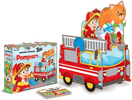 I pompieri. Incastra e costruisci. Libro puzzle