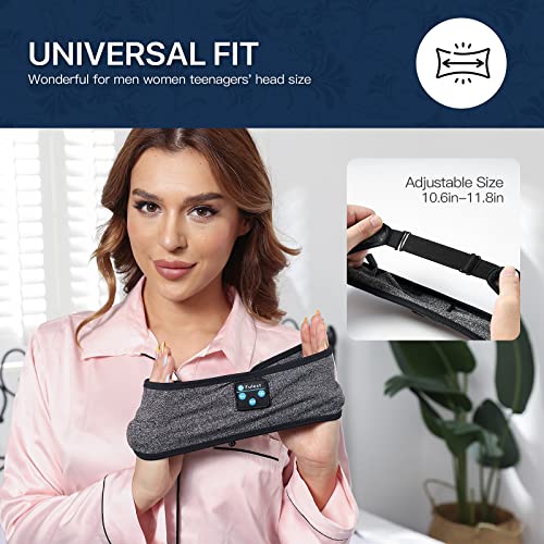 Sleep Headphones Adjustable Bluetooth Headband, Perytong Sleep Headband