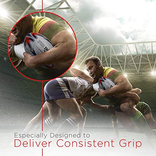 Pro Impact Match Rugby Ball Professional Grade Ball, Heavy Duty
