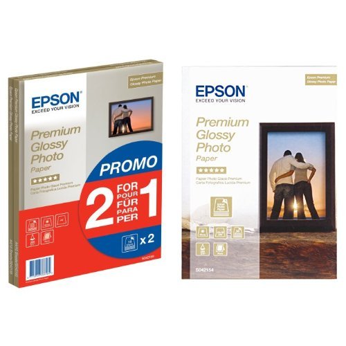 EPSON A4 PREMIUM PHOTO PAPER and Epson Premium Glossy Photo Paper - Glossy photo paper - 130 x 180 mm - 255 g/m2 - 30 sheet(s)