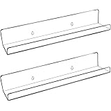 Acrylic Kids Floating Shelves,Adhesive Stickers Window Clear Invisible Bookshelves,Nursery Deco Toy Storage Ledges Wall Drill