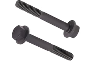 AOESIN M12-1.75 x 60mm (4 pcs) Flanged Hex Bolt Screws Black Oxide Finish, 10.9 Grade Alloy Steel, Large Flange Washer Head, DIN6921/GB5789, Partial Thread