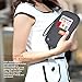 RFID Travel Passport Wallet and Credit Card Holder by FLYNOVA| Small Clutch with Zippered Pockets | Carry Money, Tickets, Documents | Includes Smartphone Pocket (Charcoal Grey)