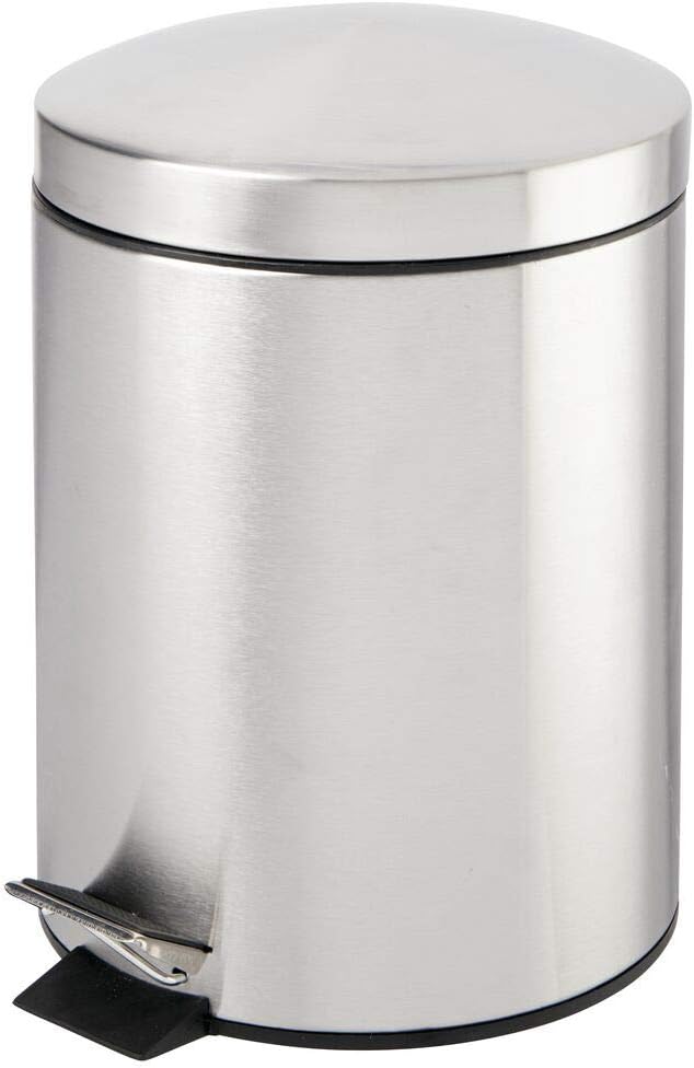 Liter Round Small Metal Step Trash Can 
