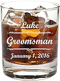 Engraved Whiskey Glass Personalized with Laser Etching - RG02