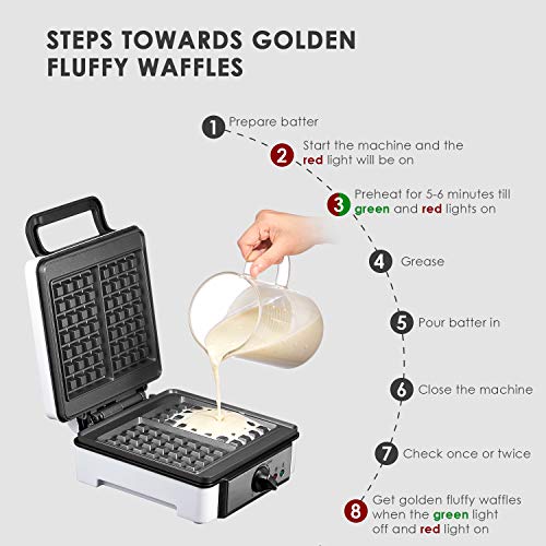 AICOOK 2Slice NonStick Belgian Waffle Maker Pricepulse