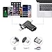 USB Flash Drive 128GB PhotoStick for iPhone Memory Stick External Storage USB C Thumb Drive 3in1 Richwell Compatibl iPhone iPad iOS MacBook USB C Android and Computers(Black128G-PGUC)