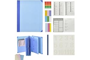 SENYAJUMF Life Book Document Organizer, End of Life Planner Important Documents Organizers Binder, Folio if I Die Binders, in Case I Die with Labels,Family Travel Folder, for Birth Certificate