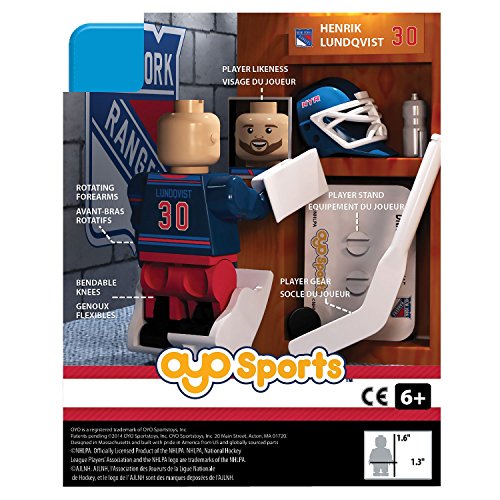 OYO NHL New York Rangers Henrik Lundqvist GEN 2 Limited Edition Minifigure, Small, Black