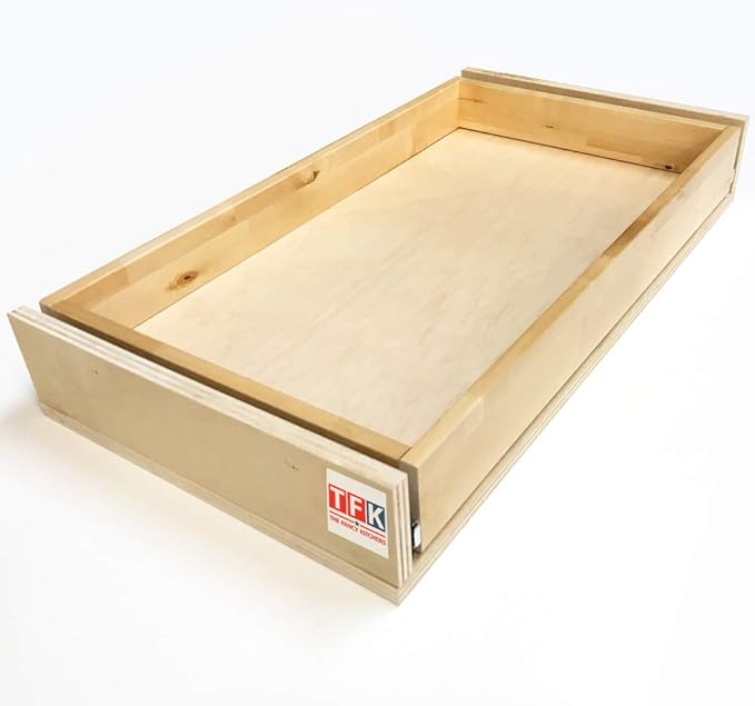 Toe Kick Drawer with PushtoOpen Slides, Assembled, 30" Width x 12