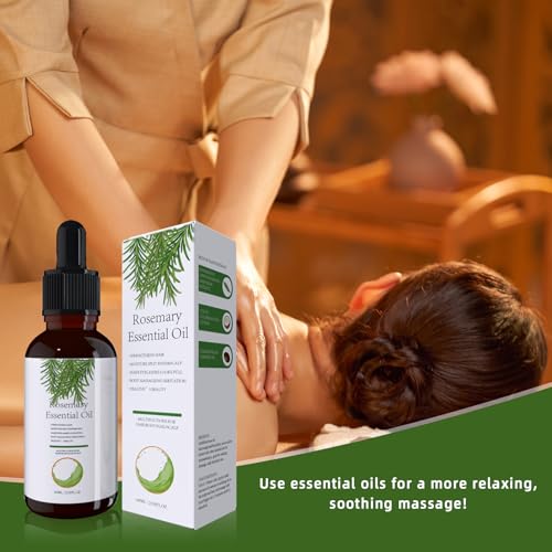 Rosemary Oil For Hair, Natural Rosemary Oil Hair Growth, Rosemary Oil For Women And Men, Nourishes Scalp (60ML)
