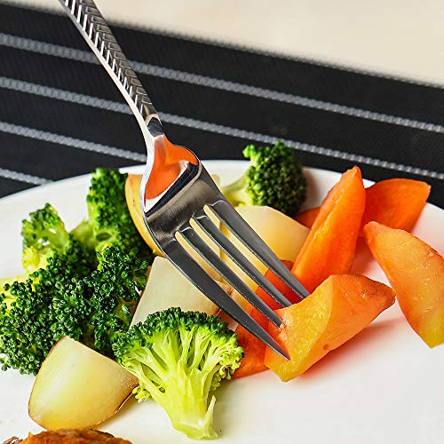 Silverware-Set-Stainless-Steel-Flatware-Sets, Heavy Duty 20 Piece Knives Forks and Spoons set, for Silver Ware Service 4