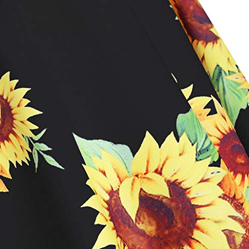 TWGONE Sunflower Bikini for Women High Waisted Two Pieces Bathing Suits Top Ruffled Beachwear Set(X-Large,Multicoloured) - Thumbnail 3