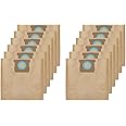 12 Pack DXVA19-4104 Disposable Filter Bags for DEWALT 5 to 8 Gallon Wet/Dry Vacuum Replace Part # For DEWALT DXVA19-4104