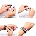 Tecson Magnetic Bands Compatible Fitbit Charge 2 (Pack of 2), Stainless Steel Metal Milanese Replacement Strap with Magnet Lock for Fitbit Charge 2, Rose Pink and Black