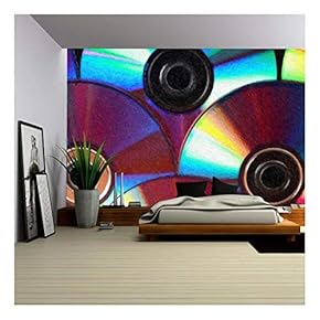 Oil Painting of DVD - Removable Wall Mural | Self-Adhesive Large Wallpaper - 66x96 inches