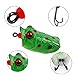 Fishing Lures Topwater Floating Weedless Lure Frog Baits with Double Sharp Hooks Soft Bait for Bass Snakehead Salmon Freshwater Saltwater Fishing (Mix Style)