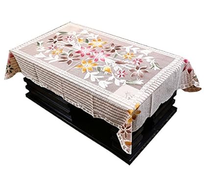 Kuber Industries Cotton Centre Table Cover Set - Brown