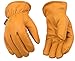 Kinco - 81, Buffalo Leather Work Gloves for Men, 2-pack of Kinco's Toughest & Durable with Nikwax Waterproofing (Medium)