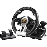 PXN PC Racing Wheel, V3II 180 Degree Universal Usb Car Sim Race Steering Wheel with Pedals for PS3, PS4, Xbox One, Xbox Serie
