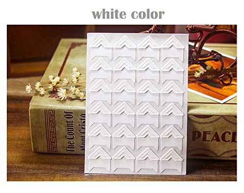 360 Count Self-Adhesive Acid Free Photo Corners for Scrapbooks Memory Books (White)