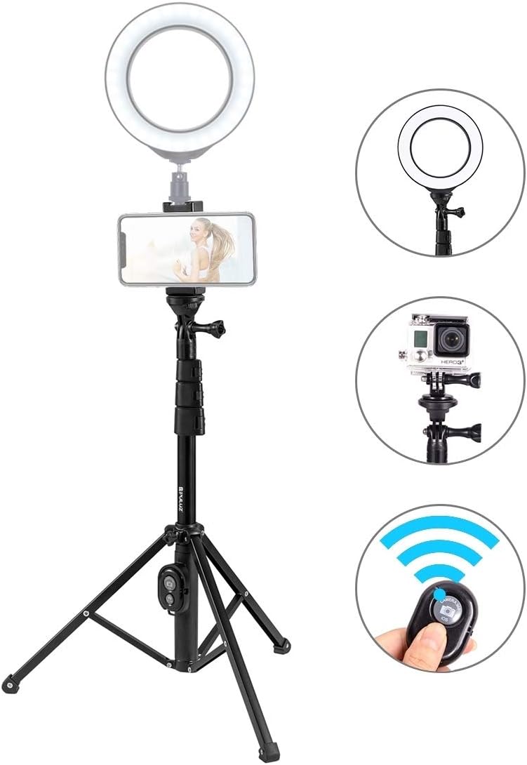 Camera accessories, camera lens, camera flash, Usableness Bluetooth Shutter Remote Selfie Stick Tripod Mount Holder for Vlogging Live Broadcast